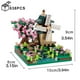 thumbnail image 3 of Four Season City, Street View, Sakura, Windmill Building Blocks, Fisherman's Cottage, Tree Assemble Bricks Toys For Kids/Boy/Children, 3 of 4