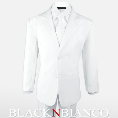 Big Boys White Suit Dresswear Set