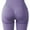 Purple, variant on Womens Seamless Butt Lift Leggings High Waisted Yoga Pants Ribbed Workout Slimming Tights