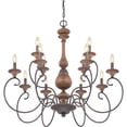 thumbnail image 6 of Traditional Twelve Light Chandelier in Rustic Black Finish Bailey Street Home 71-Bel-1809258, 6 of 7