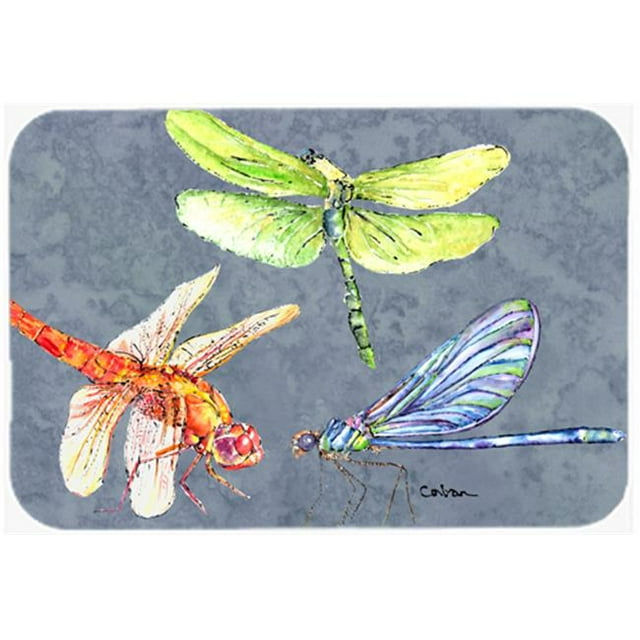 Carolines Treasures 8878CMT 20 x 30 in. Dragonfly Times Three Kitchen Or Bath Mat