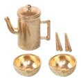 thumbnail image 1 of 1 Set Miniature Tea Kettle Bowls Chopsticks Doll House Dining Table Props, 1 of 9