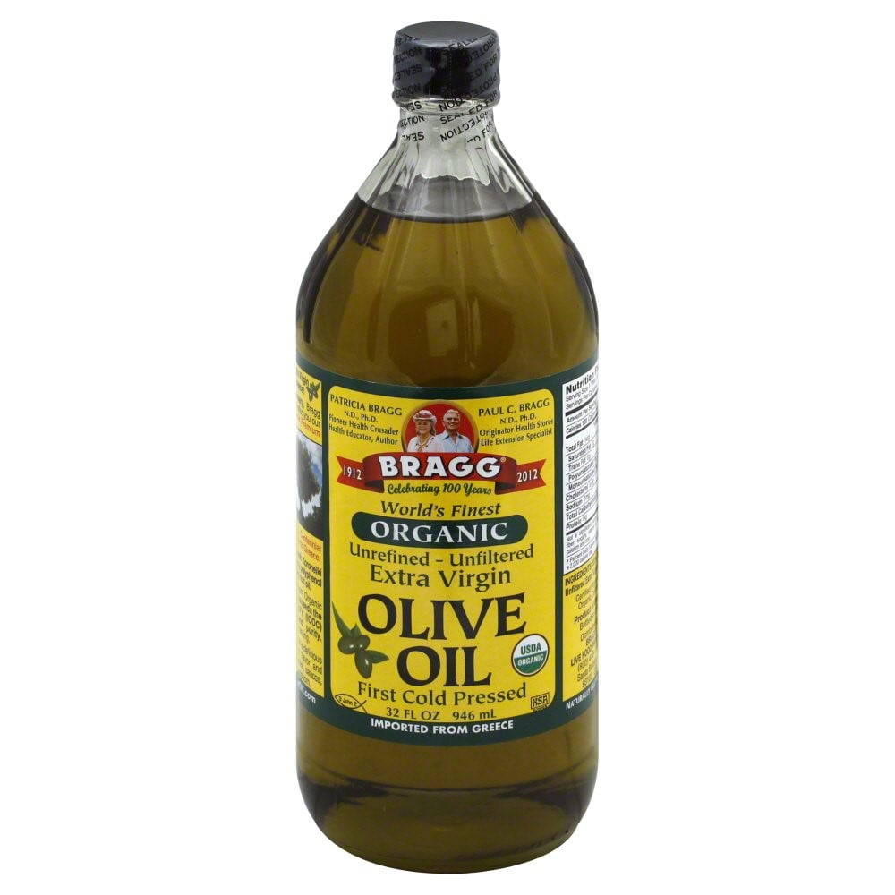 Bragg Organic Extra Virgin Olive Oil (Non-GMO Certified), 32.0 FL OZ by Bragg