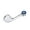 Cold-Blue, variant on Commercial Faucet Parts Faucet Handle Replacement Kit - 2 Pack Wrist Blade Handles Lever Handles for Industrial, Restaurant, Commercial Sink Faucet - Fits Most 3/8" Shaft, 0.43" Round Stem Hole