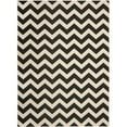 thumbnail image 5 of Safavieh Courtyard Bailey Chevron Indoor/Outdoor Runner Rug, 2'3" x 12', Black/Beige, 5 of 11