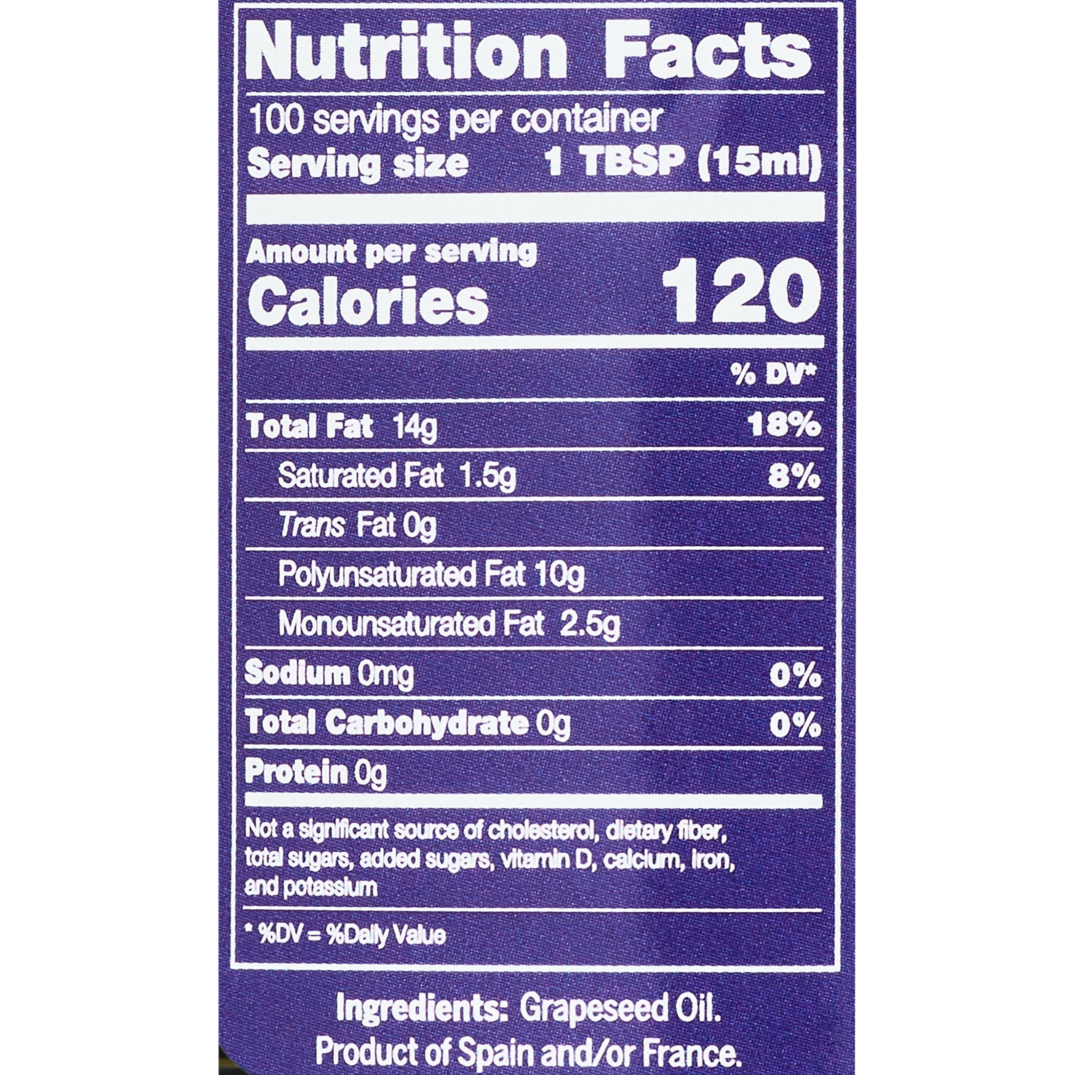 (4 pack) Olivari Grapeseed Oil for Frying and Sauteing, 51 fl oz Plastic Bottle
