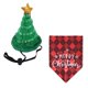 thumbnail image 3 of Paquete de 2 pañuelos para perros con gorro, disfraces de Navidad, accesorios de Halloween para fiestas. Conjunto A, 3 of 8