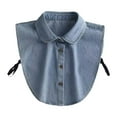 thumbnail image 1 of Cuello falso de mezclilla Salvador para mujer Azul claro, 1 of 9