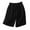 Black, variant on Womens Linen Shorts Shorts for Women,Summer Cotton Linen Elastic Waist Solid Thin Quarter Shorts,M-XXL