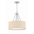 thumbnail image 4 of Craftmade Duke 3 Light 18" Drum Shade Pendant, Brushed Polished Nickel, 56593-BNK, 4 of 6