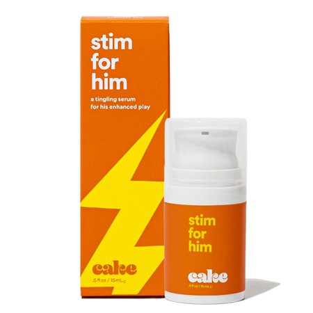 Hello Cake Stim for Him, Stimulating Arousal Gel for Men, Sexual Lubricant Enhancer, Stimulating Sexual Enhancement for Penis Pleasure (0.5 fl. oz.)