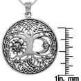 thumbnail image 2 of Jewelry Trends Sterling Silver Sun Moon Tree of Life Pendant on 18 Inch Box Chain Necklace, 2 of 3