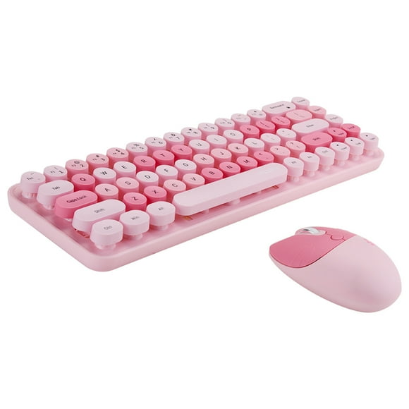 Mofii 2.4G Wireless Keyboard Mouse Combo 68 Keys Wireless Keyboard Ergonomic Mouse 3-gear Adjustable DPI