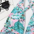 thumbnail image 3 of Maillot de Bain une-Pièce pour Femmes Col en V Taille Croisée à Bretelles Imprimé Polyester Séchage Rapide Doux Confortable Maillot de Bain pour Femmes, 3 of 6