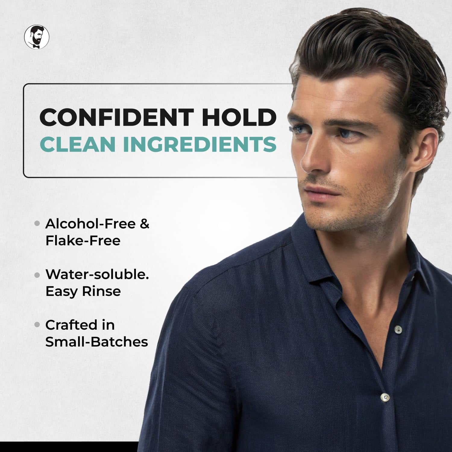 Gentlemen Republic 64oz Refined Hair Gel for Men – Premium Styling Gel, Alcohol-Free, Humidity Resistant, All-Day Shine