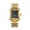 Gold and black steel belt, variant on Fashion Men's Watch Classic Square Two-Hand Quartz Watch Business Trend Steel Band Men's Watch