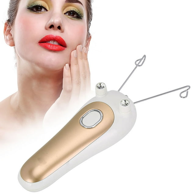 Depilación facial con rosca e hilo de algodón, depiladora eléctrica de belleza para mujer, afeitadora de depilación con rosca facial, inalámbrica y recargable