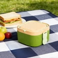 thumbnail image 4 of Plastic Lunch Box Suitable For Microwave Oven Food Grade Square Fresh Keeping Box With Lid For Meal Prep, 4 of 6