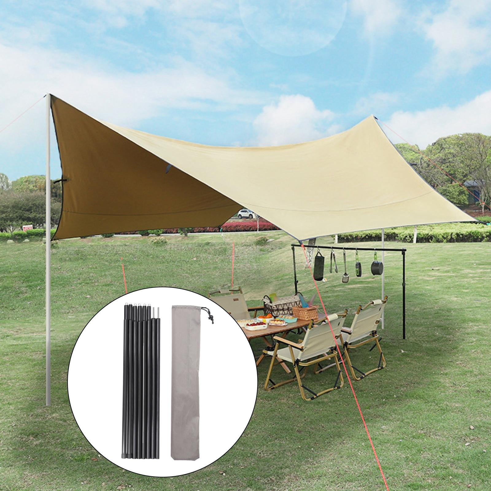 Buy 8 Pieces Tarp Poles Shelter Canopy Poles Detachable Tent Poles