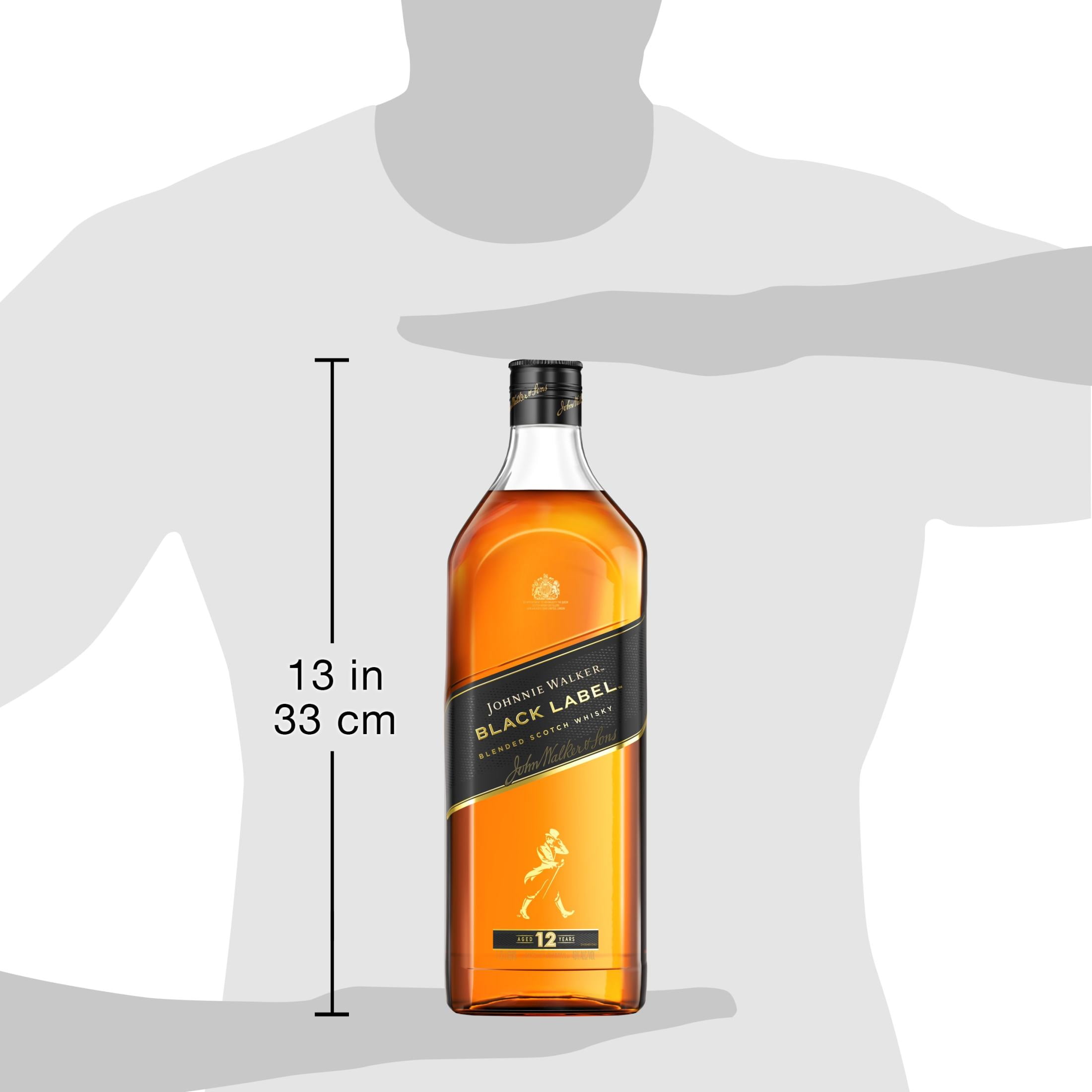 Johnnie Walker Black Label Blended Scotch Whisky 1.75L
