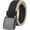 Black & Beige, variant on Elastic Belts Men Stretch Canvas Belt Durable Plastic Buckle for Work Travel Sports Trim to Fit 27- 46" Waist (Black & Coffee)
