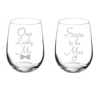 BUBOOM Engagement Gifts for Couples, Boyfriend and Girlfriend Wine Glass and Wine Bag Gift Set, Fiance Fiancee Gift for Him and Her, Bride and Groom