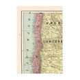 thumbnail image 4 of Historic Map - Chile Argentina Uruguay - Cram 1892 - Vintage Wall Art, 4 of 4