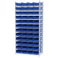 thumbnail image 5 of Akro-Mils 30158 Plastic Nesting Shelf Bin Storage Box, 18" Deep, Blue - Set of 12, 5 of 8