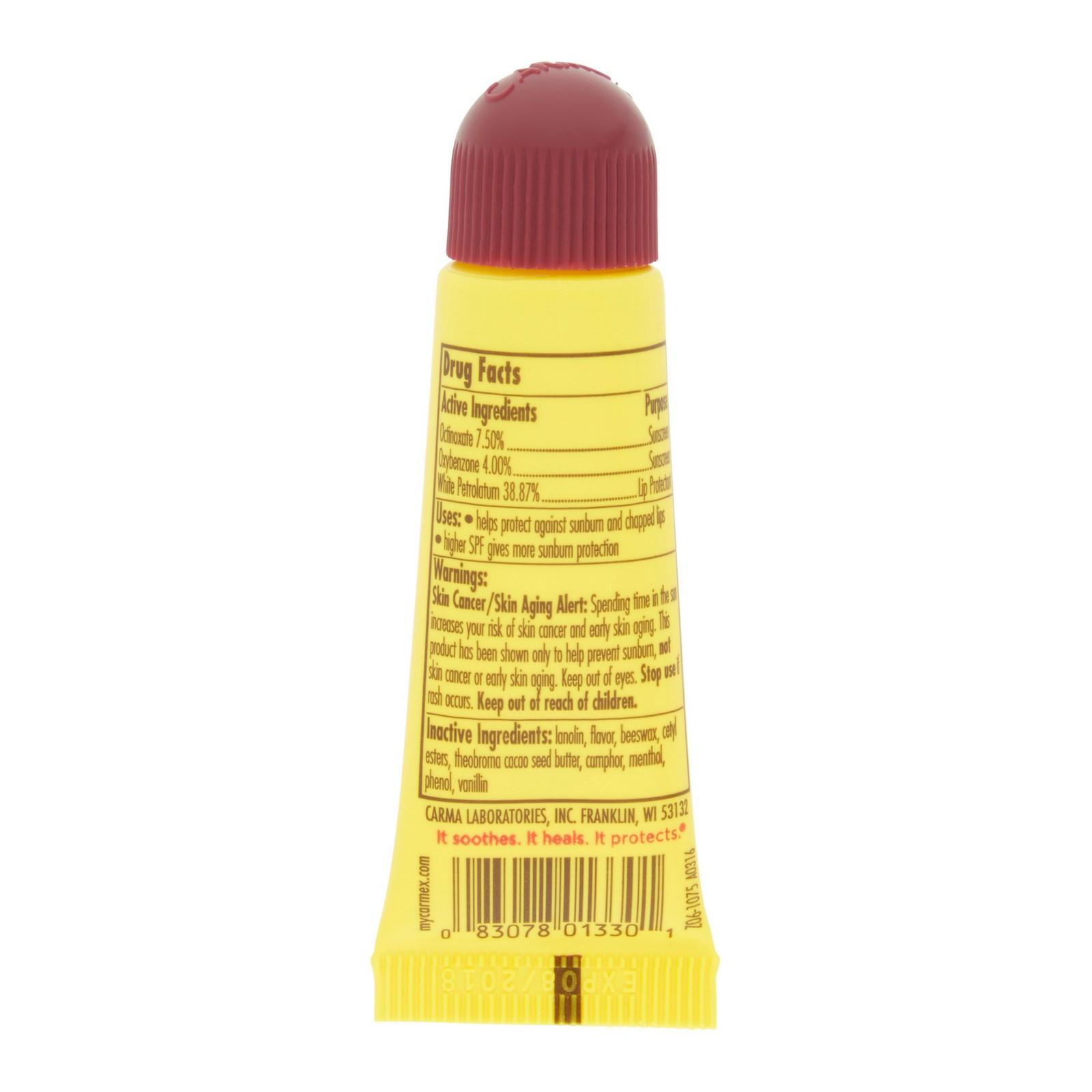 Carmex Lip Balm Tube Cherry 0.35 Oz. - image 3 of 3