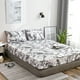 thumbnail image 2 of Juego de fundas de cama con diseño de mármol, incluye funda nórdica antideslizante y protectora, sábana ajustable y fundas de almohada, disponible en varios colores y tamaños., 2 of 7
