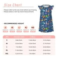thumbnail image 3 of Vsdgher Différentes Choses Chimiques pour Filles Chemises de Nuit Manches Courtes à Volants Robe de Nuit Pyjama pour Fête Pyjama-Moyen, 3 of 6