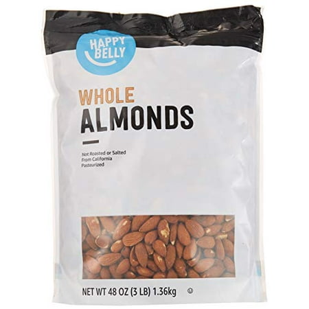 Happy Belly Whole Raw Almonds  48 Ounce