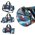 thumbnail image 3 of Christmas Basketball Bag that Doubles as a Carry on and Travel Tote with Shoe Bag and Interior Zipper Pocket, Size 17.7 Inches, Large Capacity, 3 of 6