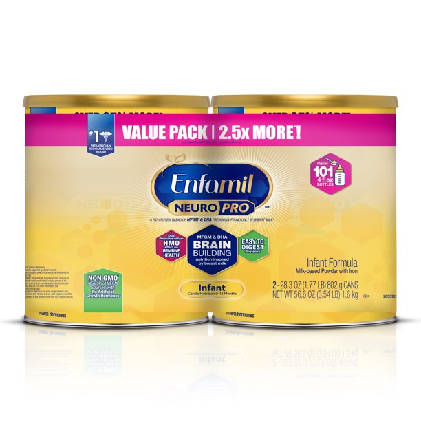 Enfamil NeuroPro Baby Formula with Omega-3 DHA & MFGM - Twin Pack