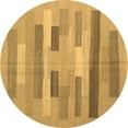 thumbnail image 1 of Ahgly Company Indoor Round Abstract Brown Contemporary Area Rugs, 6' Round, 1 of 4