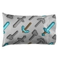 thumbnail image 6 of Minecraft Isometric 5-Piece Teal Child Reversible Comforter Set, Full, 6 of 6