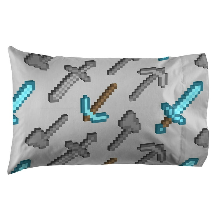 Minecraft Isometric Gamer Full Size 5-Piece Bedding Set