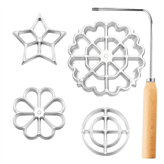 New Arrivals 5 Pcs Bunuelos Mold Set with Handle 4 Interchangeable Heads