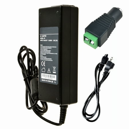 

KONKIN BOO Compatible Screw Terminals Adapter CCTV Security Camera AC Adapter DIY 12V (Positive inside) with OD: 5.5mm Barrel Plug Tip + Screw Terminals Replacement for DIY Connecting