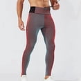 thumbnail image 2 of Dovford Men's Ribbed Knit Compression Pant Cotton Thermal Leggings, 2 of 6
