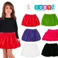 thumbnail image 5 of Kidsy Toddler Baby Girls Embroidery Bubble Skirt – Peruvian Pima Cotton, Balloon Skirt, Elastic Waist, Pull-On, Solid Colors, Persimmon, 4, 5 of 11