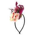 thumbnail image 2 of Flor De Vintage Los Headpieces Del Del Fascinator Del Hairband De Los Años 20 Vino rojo Baoblaze Mujer Headband, 2 of 8