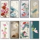 thumbnail image 2 of Póster con estampado de peonía de ciruela y loto con letras, elegante pintura china en lienzo, arte de pared de plantas, cuadros decorativos para el hogar, 2 of 5