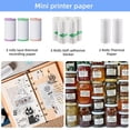 thumbnail image 3 of 10 Rolls Thermal Paper Self-Adhesive Sticker Paper, for Mini Sticker Receipt Printer Portable Thermal Pocket Printer, 3 of 8