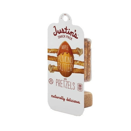 Justin's Snack Pack Maple Almond Butter with Pretzels, 1.3 oz