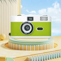 Bdday Half Frame Film Camera 35mm Retro Film Camera Reusable Hd Gift Camera Focus- Built-In Flash Easy To Use. Film Aaa Battery Are Not Included Digital Camera
