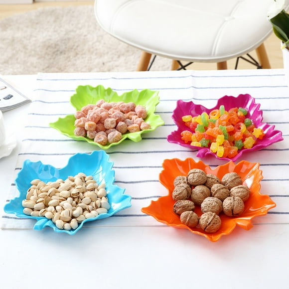 up to 65% off Iumwxz Thanksgiving Maple Leaf Style Colorful Thickening Fruit, Candy Tray Plastic Fruit Tray Melon Snack Tray Dry Fruit Tray Table Decor Party Decor Fall Decor Christmas Decor