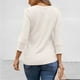 thumbnail image 5 of Ropa bonita,Camiseta informal para mujer, manga corta, cuello redondo, poliéster, estampado, largo regular, para uso diario y en casa, sopatenor, 5 of 9
