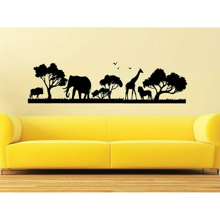 Stickalz Llc Safari Home Decor Animal African Nursery Stickalz Llc Safari Home Decor Animal African Nursery Jungle Sticker Decal Size 33x45 Color