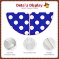 thumbnail image 3 of Fotbe Blue And White Polka Dot Pattern Christmas Tree Skirt, Tree Skirts Plush Christmas Decorations, Christmas Tree Skirts Xmas Decorations Holiday Party Decor-30", 3 of 6